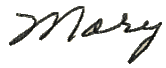 Mary Tatem signature
